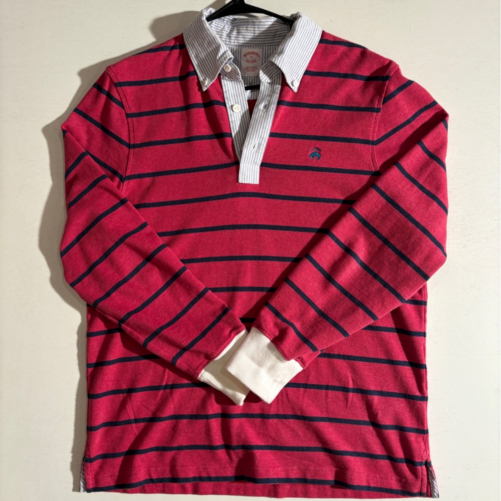 Brooks Brothers Red, Blue and White Striped Shirt